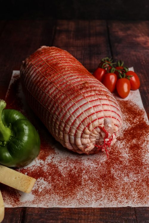 Chicken roll (Bacon, Ham, Peppers, Kefalotyri)